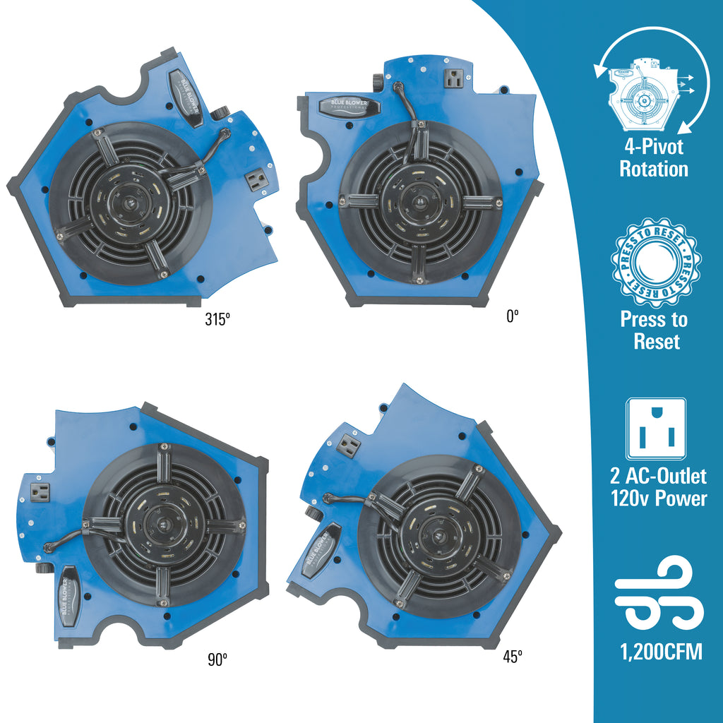 Multi-Position Utility Air Blower - 1200 CFM