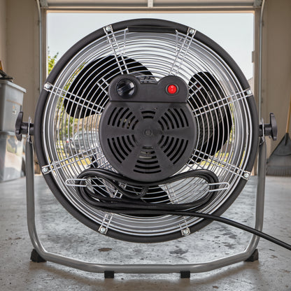 14 in. Internal Oscillating Floor Fan