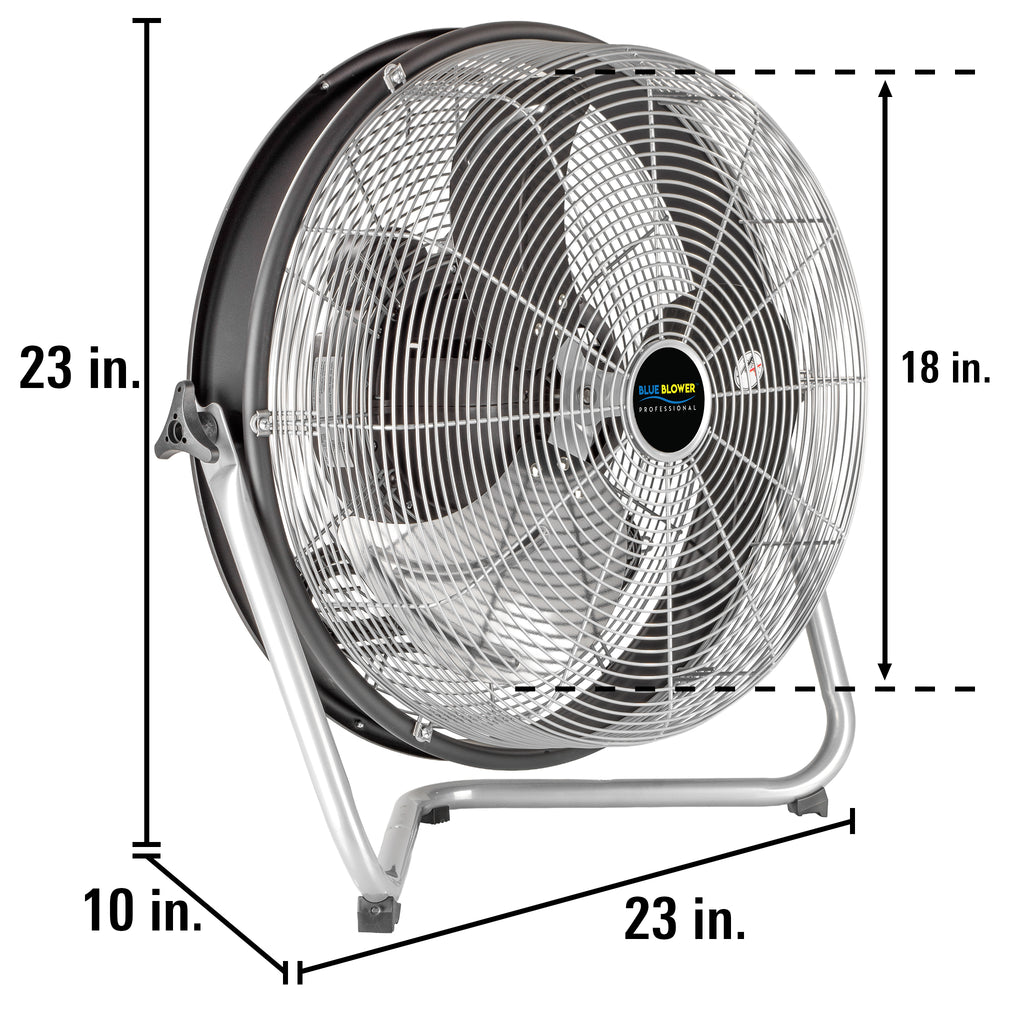 18 in. Internal Oscillating Floor Fan