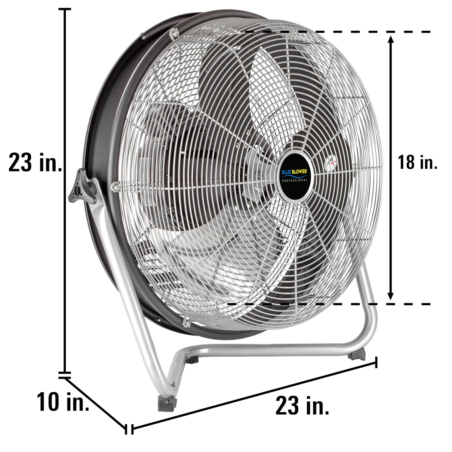 18 in. Internal Oscillating Floor Fan