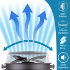 18 in. Internal Oscillating Floor Fan