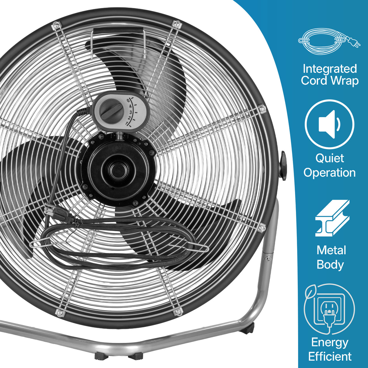 20 in. Shroud Floor Fan