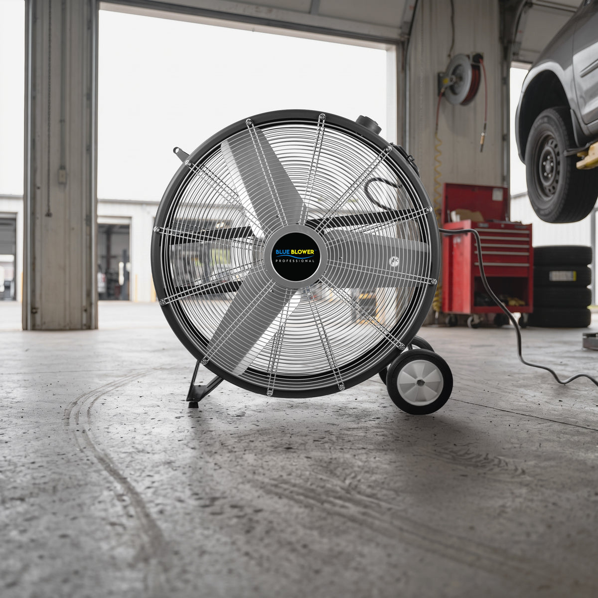 30 in. Industrial Direct Drive Drum Floor Fan