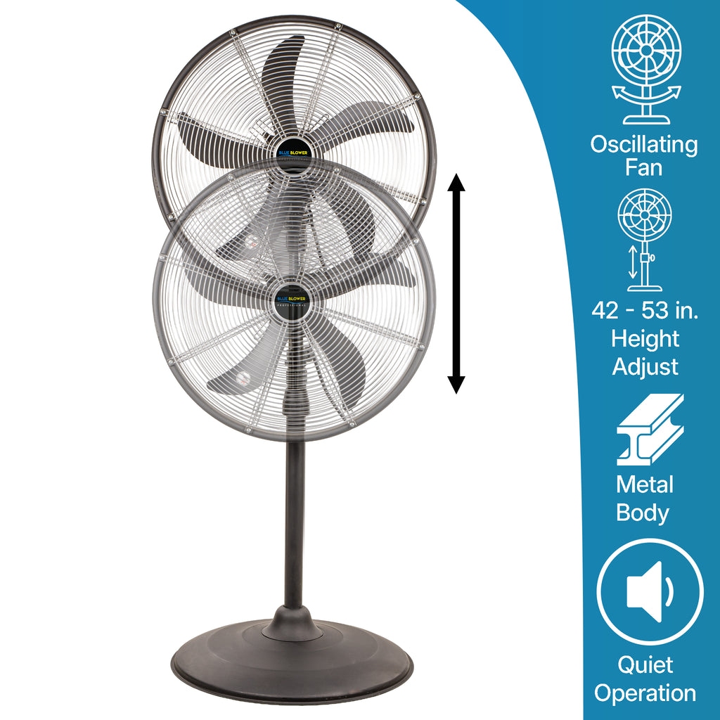 20 in. Oscillating Pedestal Floor Fan