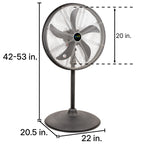 20 in. Oscillating Pedestal Floor Fan