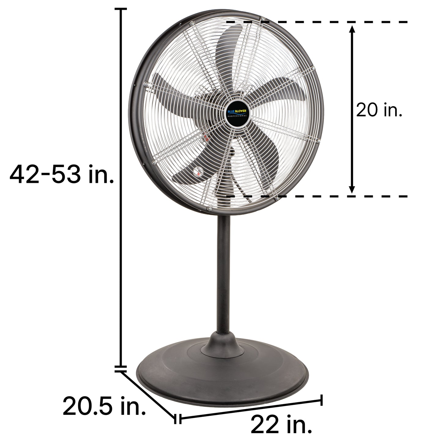 20 in. Oscillating Pedestal Floor Fan